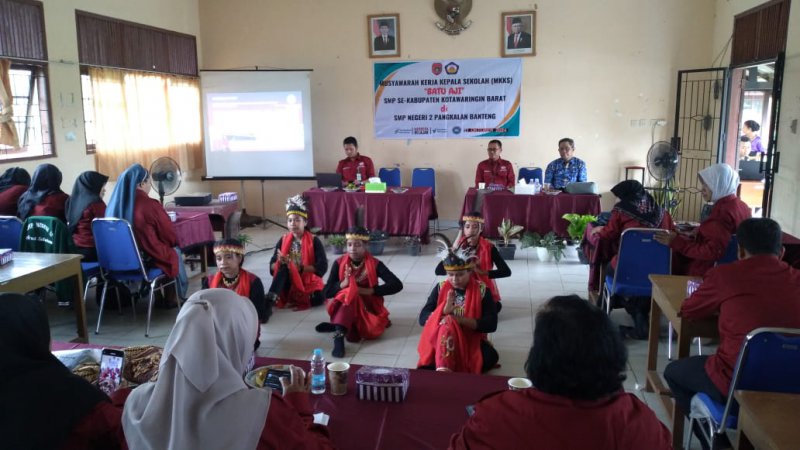 Pertemuan Rutin MKKS di SMPN 2 Pangkalan banteng