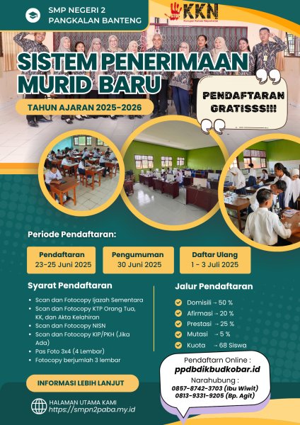 📢 PENGUMUMAN PENTING: PPDB TAHUN AJARAN 2025/2026 AKAN SEGERA DIBUKA! 📢